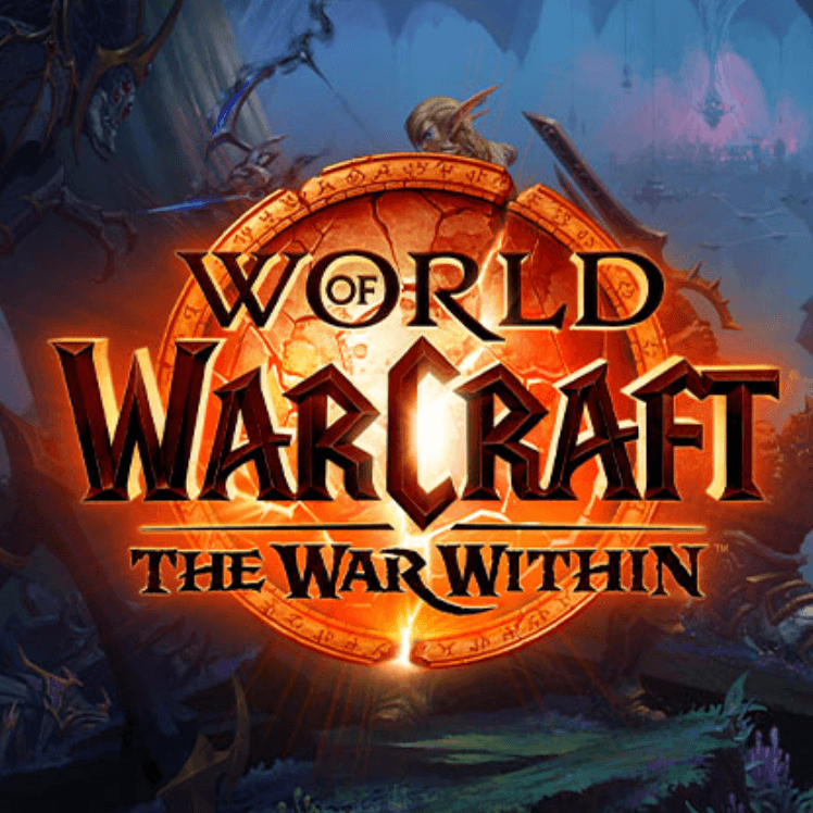 The "World of Warcraft: The War Within" cover displays a striking image with the iconic World of Warcraft title in bold, fiery colors